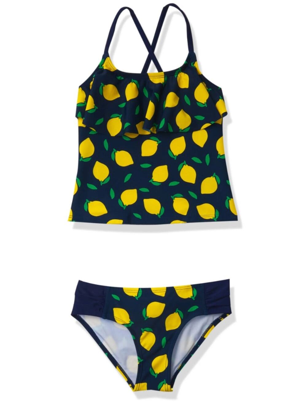 Kanu Surf Girls' Lemonade Flounce Tankini Girls Size 6 NWT